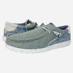 Hey Dude Wally Stretch Mix Granite Gray Casual Loafer Shoes Men’s Size 14
